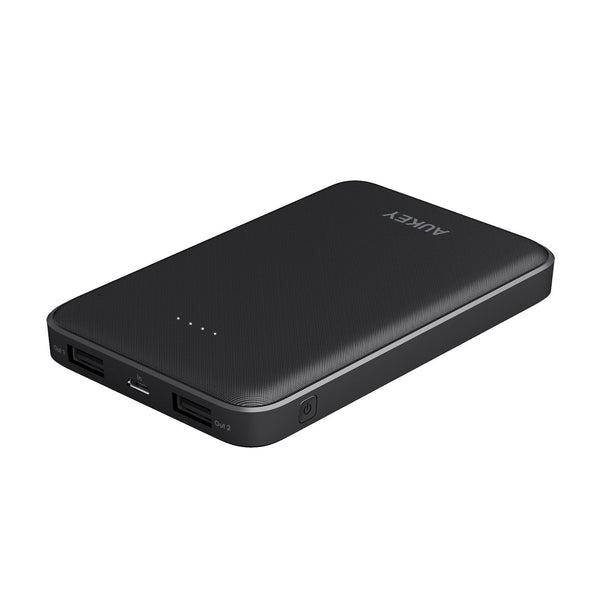Aukey 10000mAh Powerbank Slim Dual USB Charger