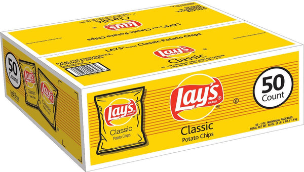 Pack of 50 Lays potato chips