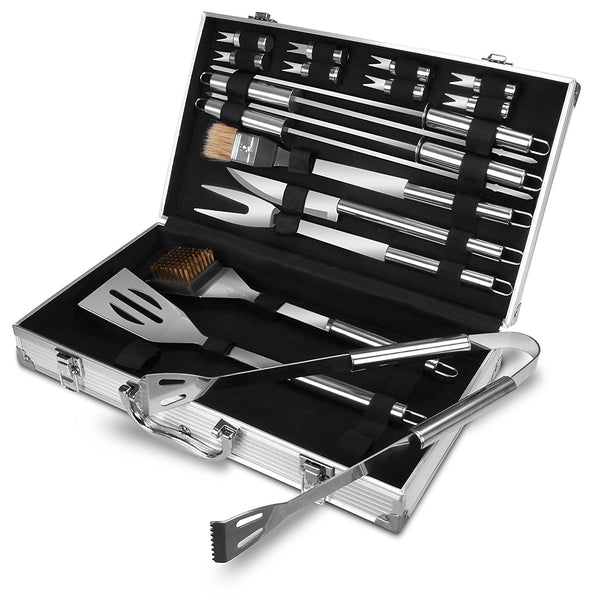 Utopia Home Juego de herramientas para asar barbacoa (juego de 18 piezas con estuche)