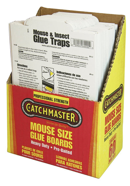 Paquete de 60 placas adhesivas para ratones, insectos y serpientes