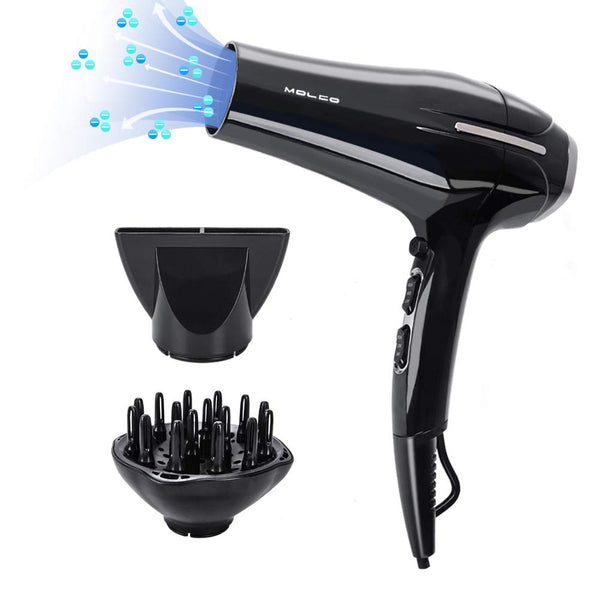 Ionic Hair Dryer With Diffuser and Concentrator