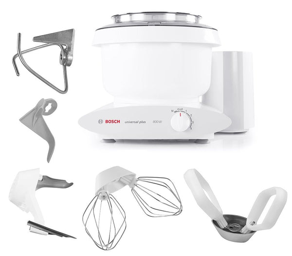 Bosch Universal Plus Stand Mixer, 6.5-Quarts with Bowl Scraper and Cookie Paddles