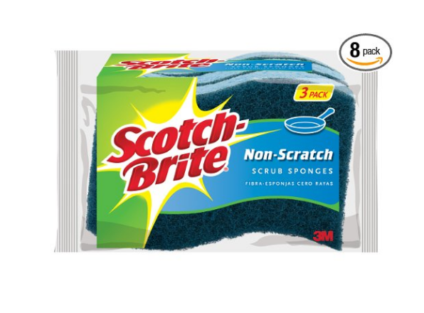 Paquete de 24 esponjas exfoliantes Scotch-Brite