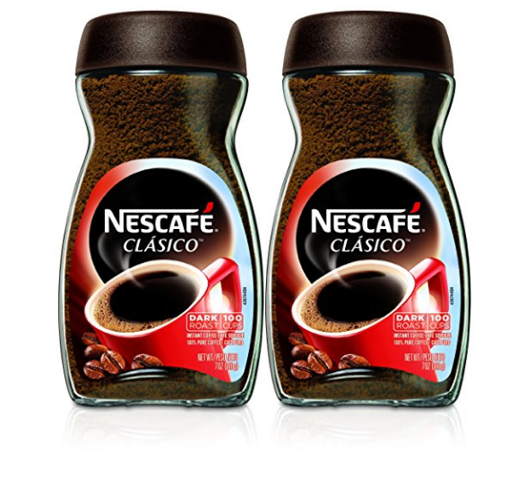 Paquete de 2 café instantáneo Nescafé, 7 onzas