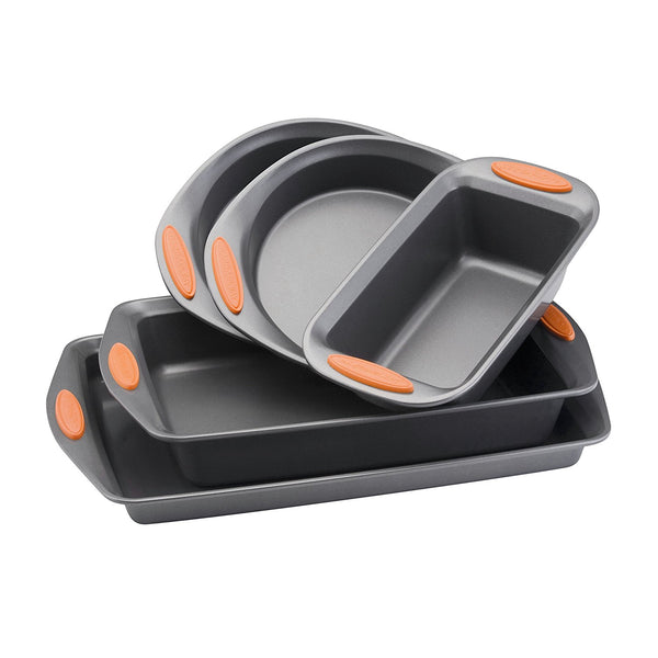 Rachael Ray Oven Lovin' Juego de utensilios para hornear antiadherentes de 5 piezas