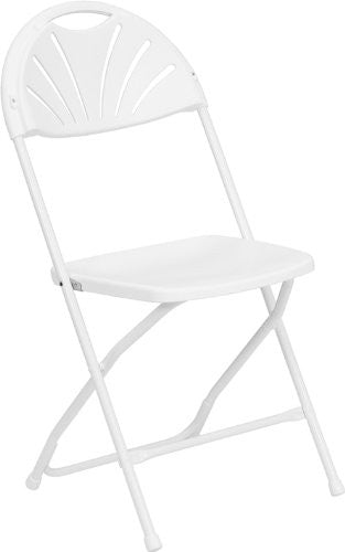 Set of 8 plastic folding chairs