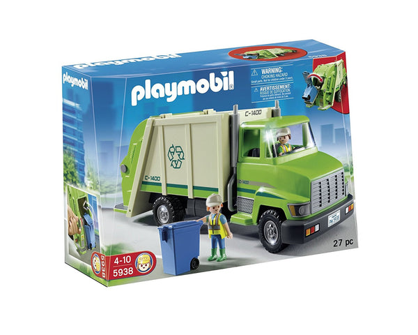 PLAYMOBIL Camión de Reciclaje Verde