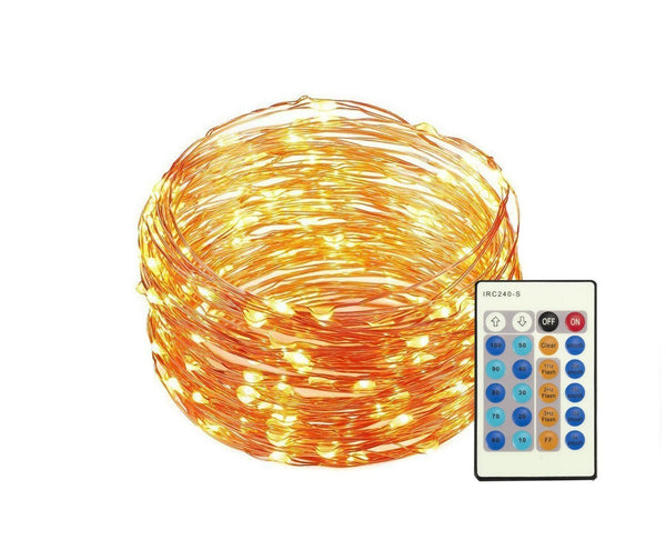 33 ft Dimmable Led String Lights with Remote