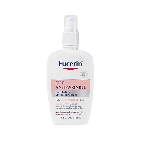 4oz Eucerin Q10 Anti-Wrinkle Sensitive Skin Lotion (SPF 15)