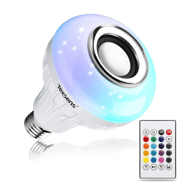 LED Light Bulb Bluetooth Speaker With Remote