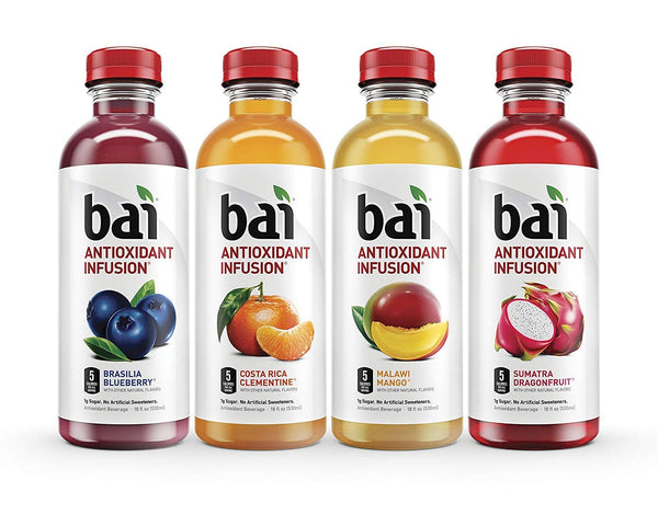 12-Pack 18-Oz Bai Antioxidant Beverage (Rainforest Variety Pack)