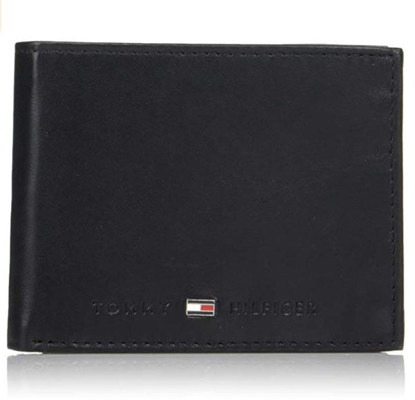 Tommy Hilfiger Men's Rfid Blocking Leather Extra Capacity Traveler Wallet
