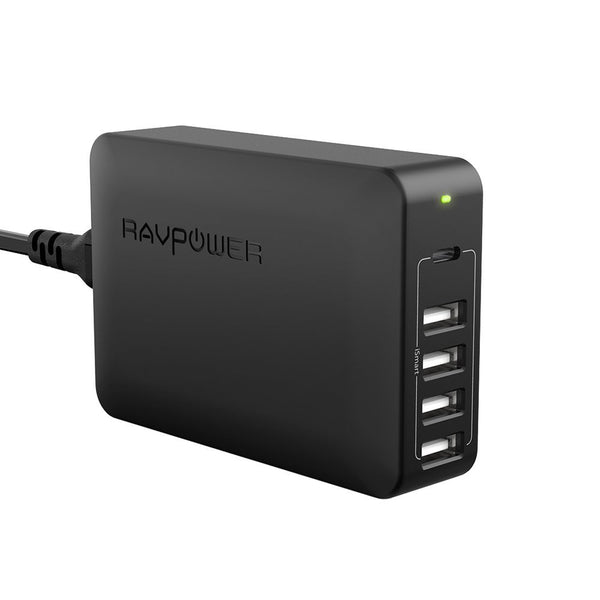 USB PD Charger, RAVPower 60W 5-Port USB C Charging Station USB Charger
