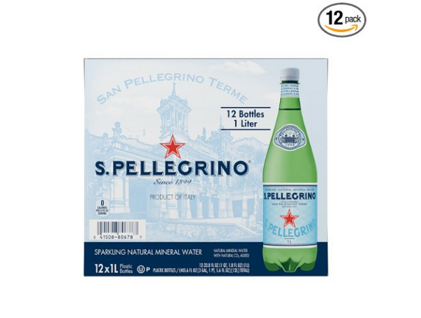 Pack de 12 Agua Natural con Gas San Pellegrino