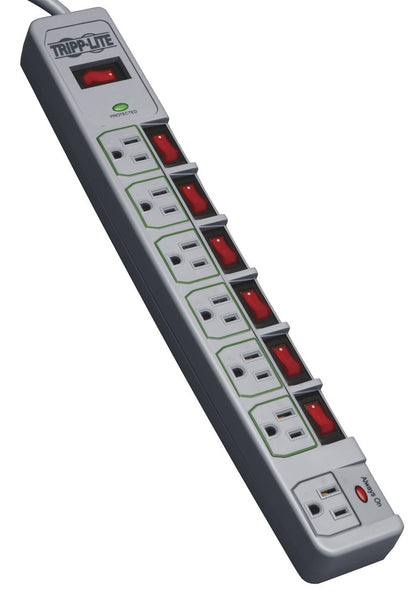 Tripp Lite 7 Outlet (6 Individually Controlled) Surge Protector Power Strip