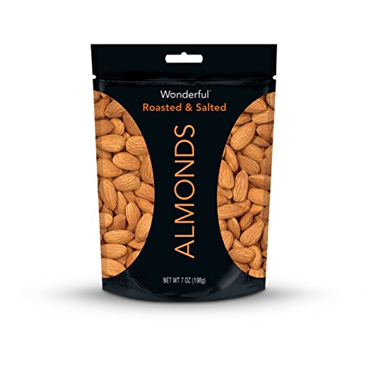 Almendras maravillosas, tostadas y saladas, bolsa de 7 onzas