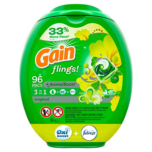 ¡Aventuras de ganancia de 96 cuentas! Pacs de detergente para ropa (varios aromas)