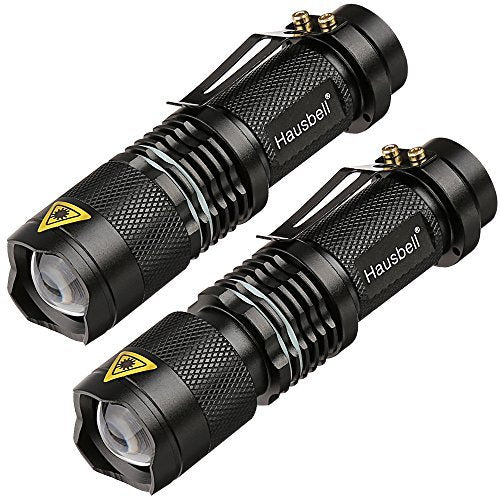 Pack of 2 ultra bright LED tactical flashlights