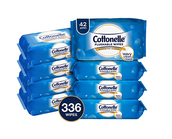 Pack of 336 Cottonelle FreshCare Flushable Wipes