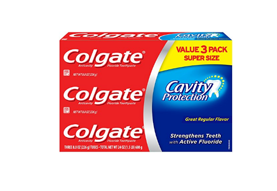Paquete de 3 pastas de dientes Colgate Cary Protection