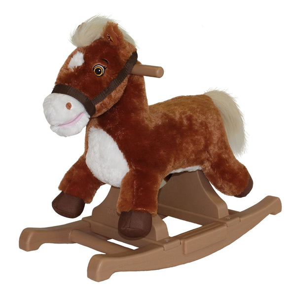 Rockin' Rider Correpasillos en poni mecedor marrón