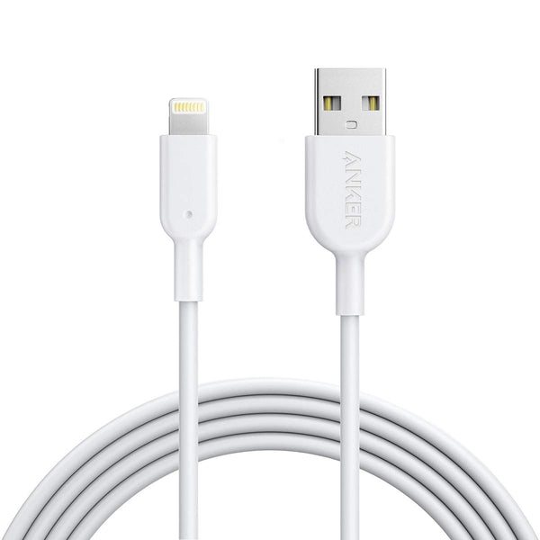 Cable Lightning certificado Anker Powerline II MFi de 6 '(blanco)