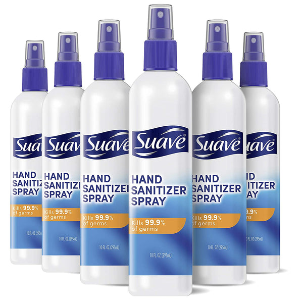 6 Bottles Of Suave Hand Sanitizer Spray
