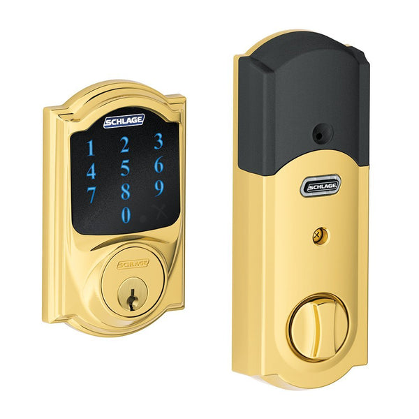 Cerrojo con pantalla táctil Schlage Z-Wave Connect Camelot y alarma incorporada