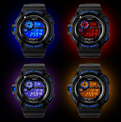 LED backlight sports watch