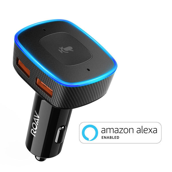 Roav VIVA, by Anker, Alexa-Enabled 2-Port USB Car Charger for In-Car Navigation