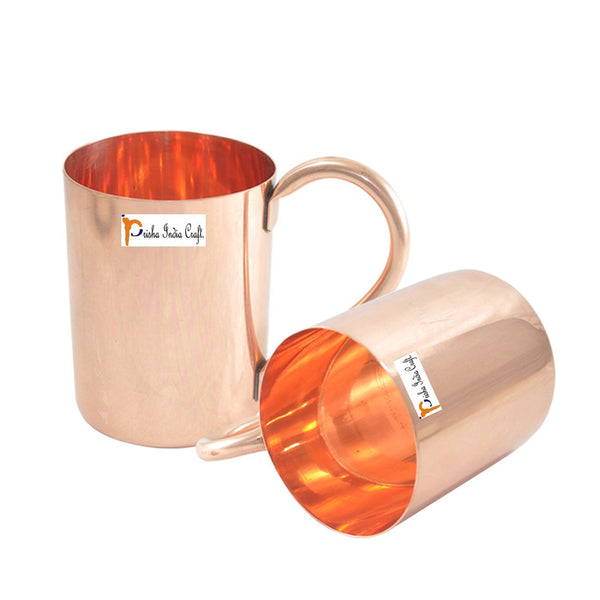 Set of 2 copper mugs