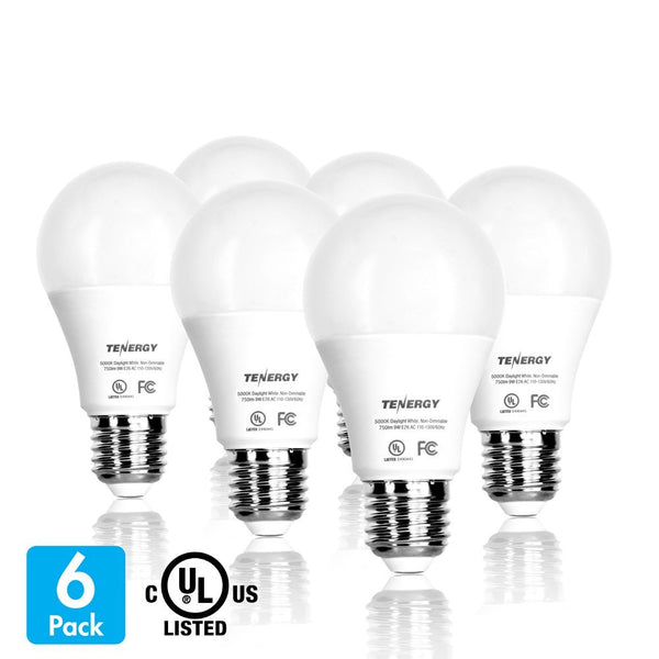 6 Pack of Tenergy LED Light Bulbs (60W )