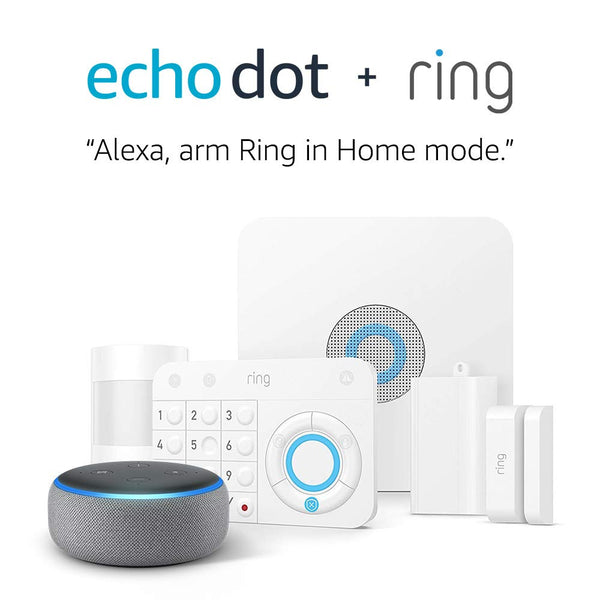 Kit Ring Alarm de 5 piezas + Echo Dot (3.ª generación), funciona con Alexa