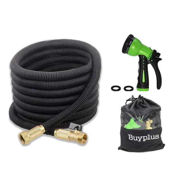 50 foot collapsible hose with nozzle and storage bag