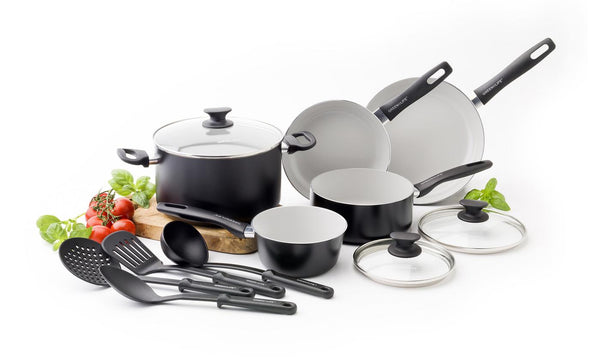 Juego de utensilios de cocina antiadherentes de cerámica GreenLife Everyday Value