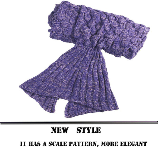 Purple mermaid blanket