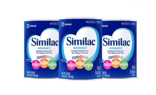 Pack of 3 Similac Advance Infant Formula with Iron, Powder