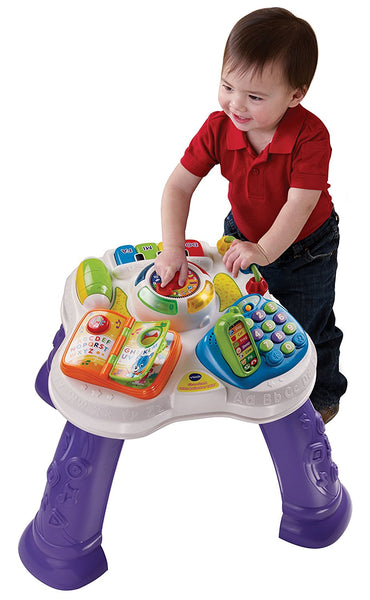 Mesa de aprendizaje y descubrimiento sentado y de pie de VTech