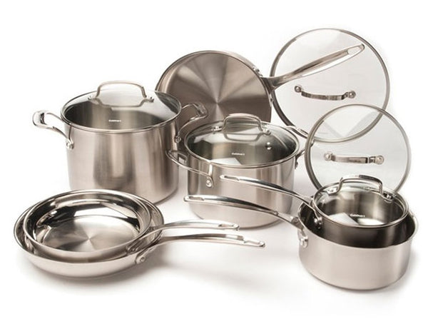 Cuisinart 12 piece stainless steel cookware set