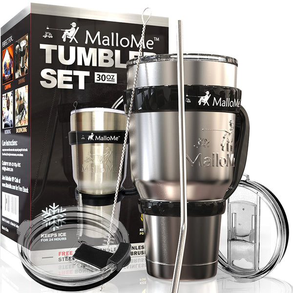 MalloMe Stainless Steel Vacuum Insulated 30 oz Water & Coffee Cup