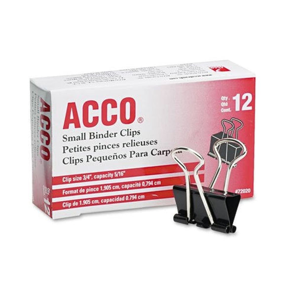 Pack of 12 Small Binder Clips