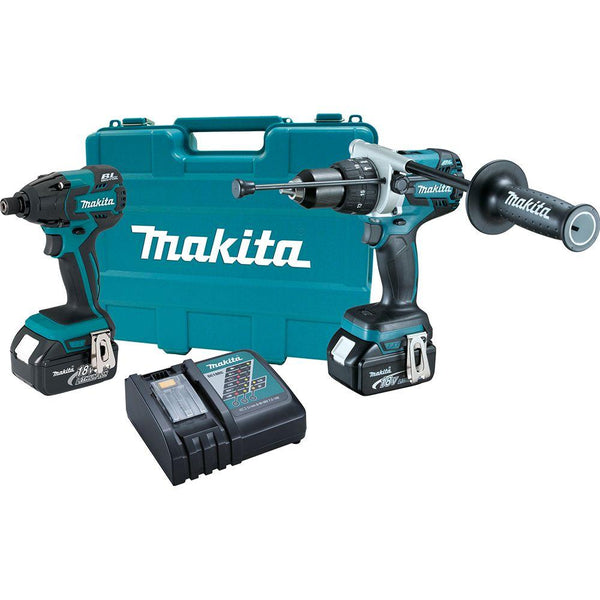 Makita 18V LXT Li-Ion Brushless Cordless Hammer Drill/Impact Driver Kit