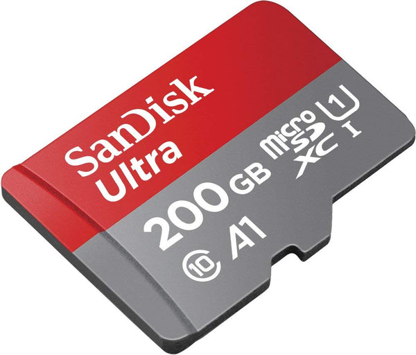 Tarjeta Micro-SD Sandisk Ultra de 200 GB con adaptador