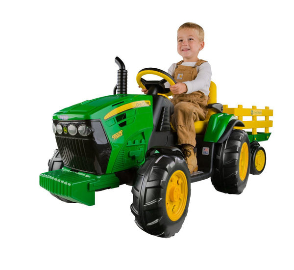 John Deere Ground Force Tractor with Trailer