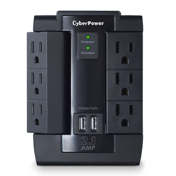 6 outlet with 2 USB surge protector