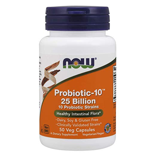 50-Count NOW Probiotic-10 25 Billion CFU Veg Capsules