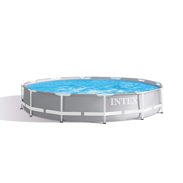 Juego de piscina Intex con estructura prisma de 12 pies x 30 pulgadas con bomba de filtro