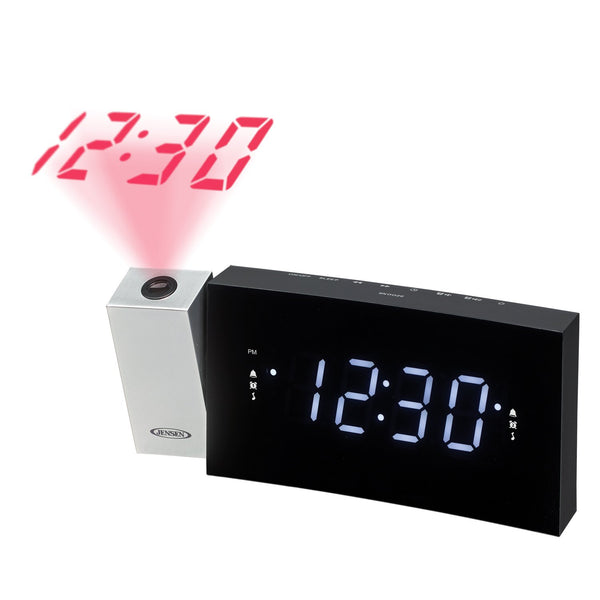 Radio reloj digital con proyección de alarma dual