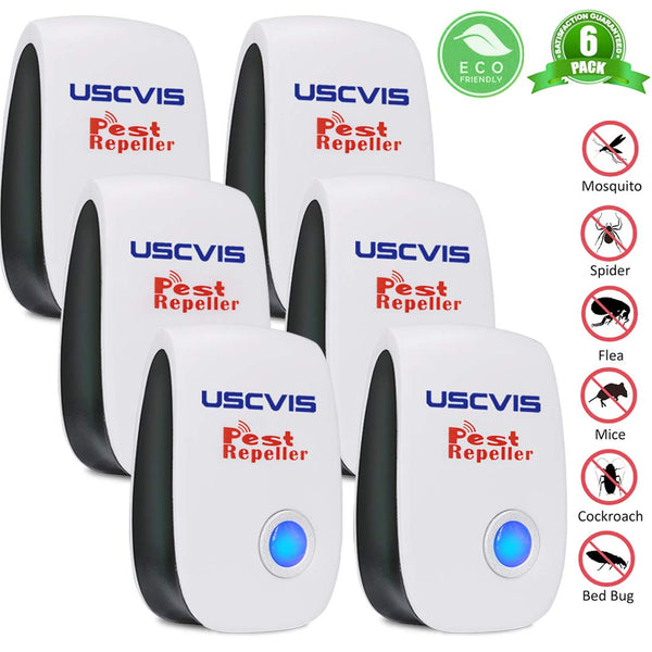 6 Pack Ultrasonic Pest Repellers