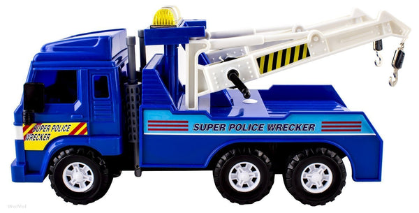 Heavy Duty Wrecker Tow Truck Police Toy